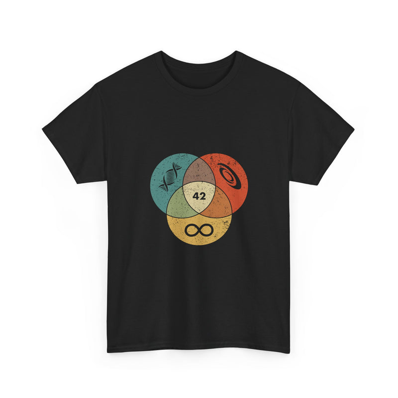 42 T-Shirt Hitchhikers Guide to the Galaxy Shirt Science Infinity DNA Galaxy Tee Geek Humor Gift Sci-fi Nerd Present Top
