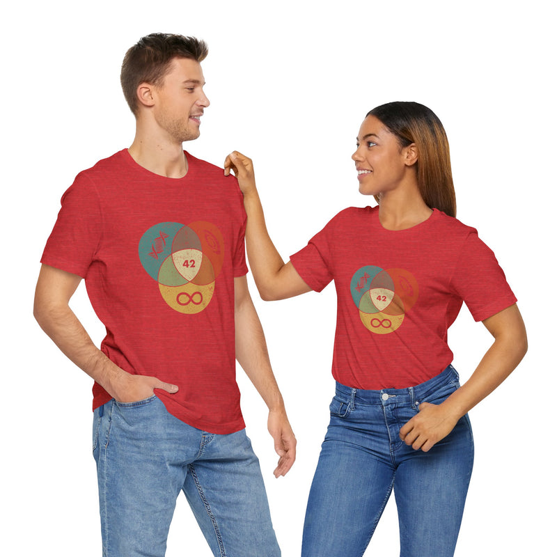 42 Answer To Life The Universe And Everything - Color Version - Premium Unisex Crewneck T-Shirt