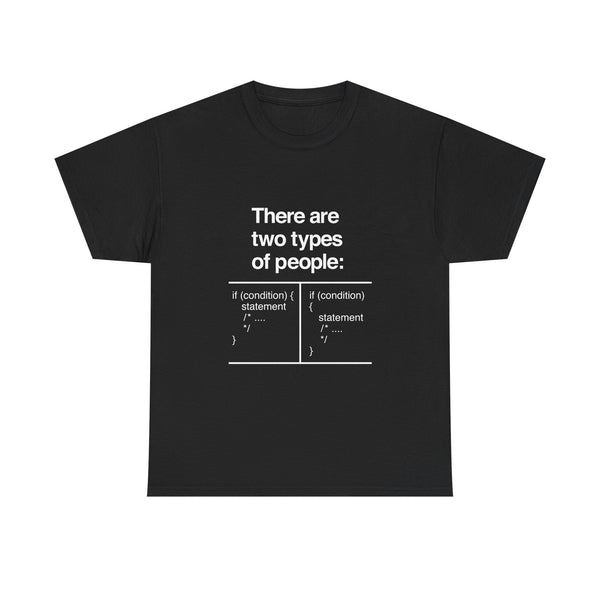 There Are Two Types of People T-Shirt, Funny Coding Tee, Programmer Gift, Geek T-Shirt, Nerd Shirt, Software Developer Humor Tee, Coder Gift