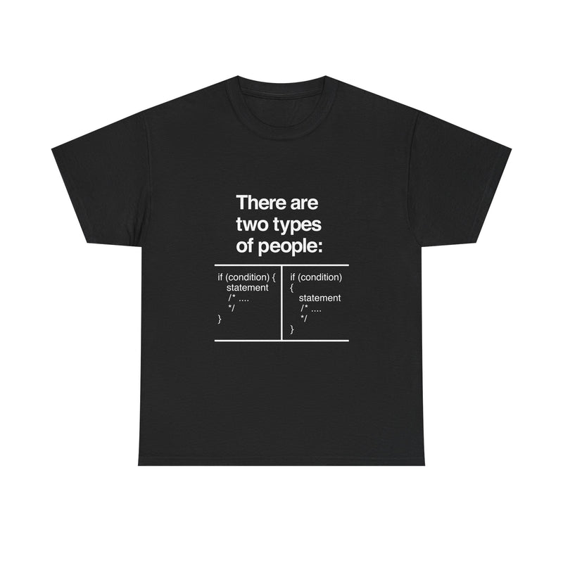 There Are Two Types of People T-Shirt, Funny Coding Tee, Programmer Gift, Geek T-Shirt, Nerd Shirt, Software Developer Humor Tee, Coder Gift
