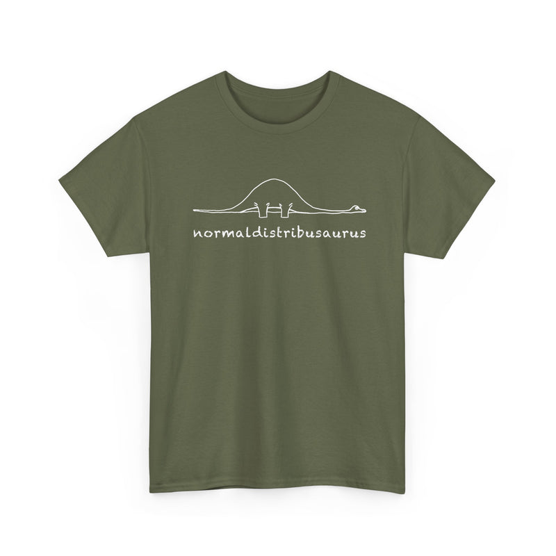 Math Statistics Normal Distribution Dinosaur - Normaldistribusaurus - Regular Unisex Crewneck T-Shirt