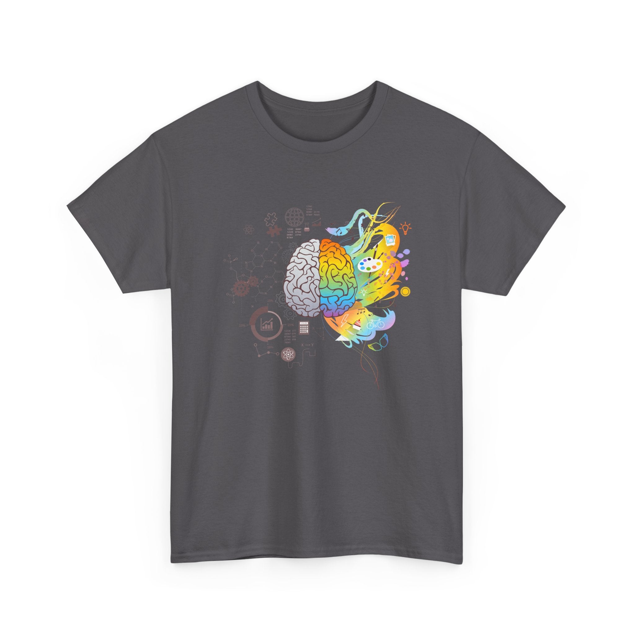 Creative Scientific Brain Illustration - Neuroscience Science Shirt - Regular Unisex Crewneck T-Shirt