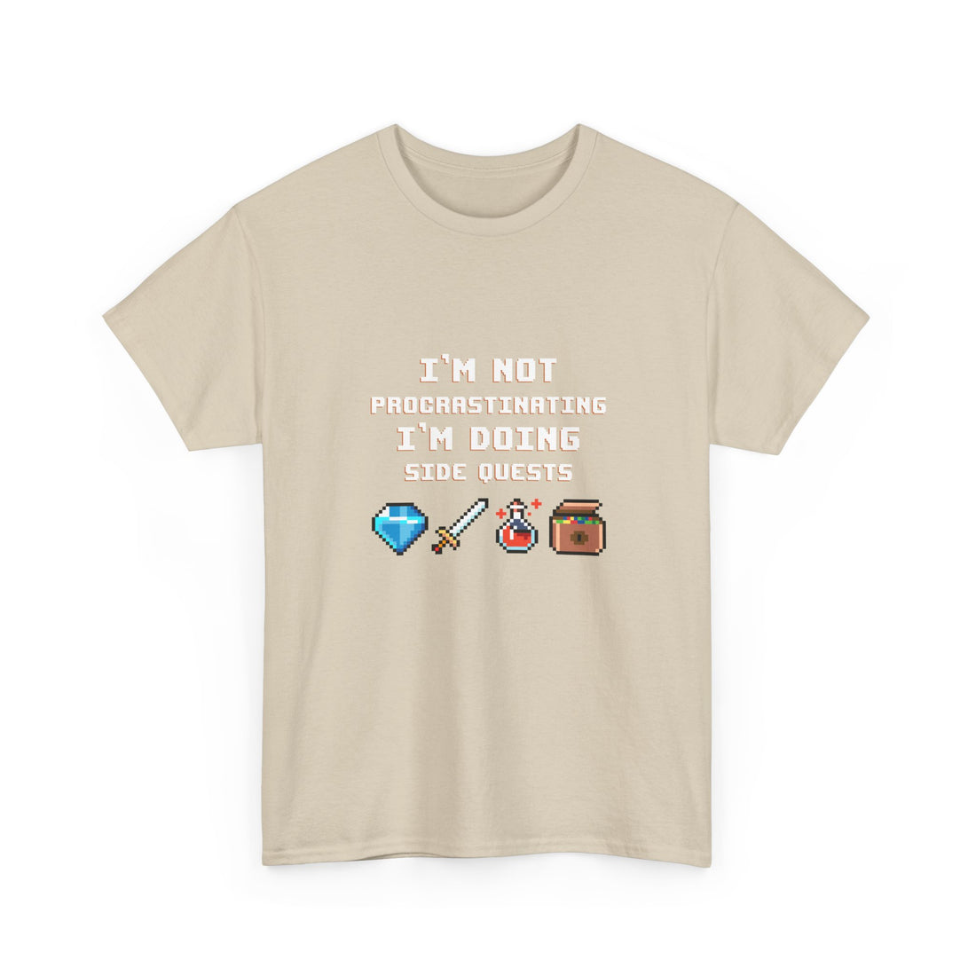 I'm Not Procrastinating T-Shirt, Gamer Tee, Side Quest Shirt, Geek T-Shirt, Nerd Shirt, Video Game Humor, Pixel Art Gift, Casual Wear