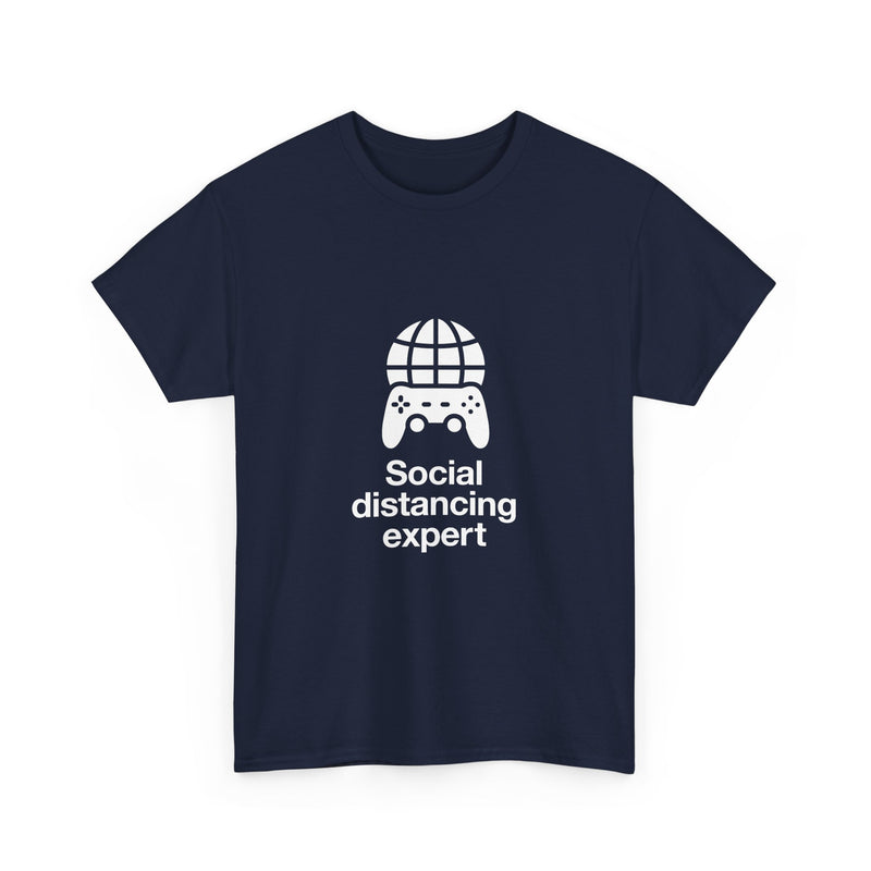 Social Distancing Expert T-Shirt, Gamer Tee, Video Game Controller Shirt, Geek T-Shirt, Nerd Shirt, Social Gamer Gift, Online Gaming Apparel