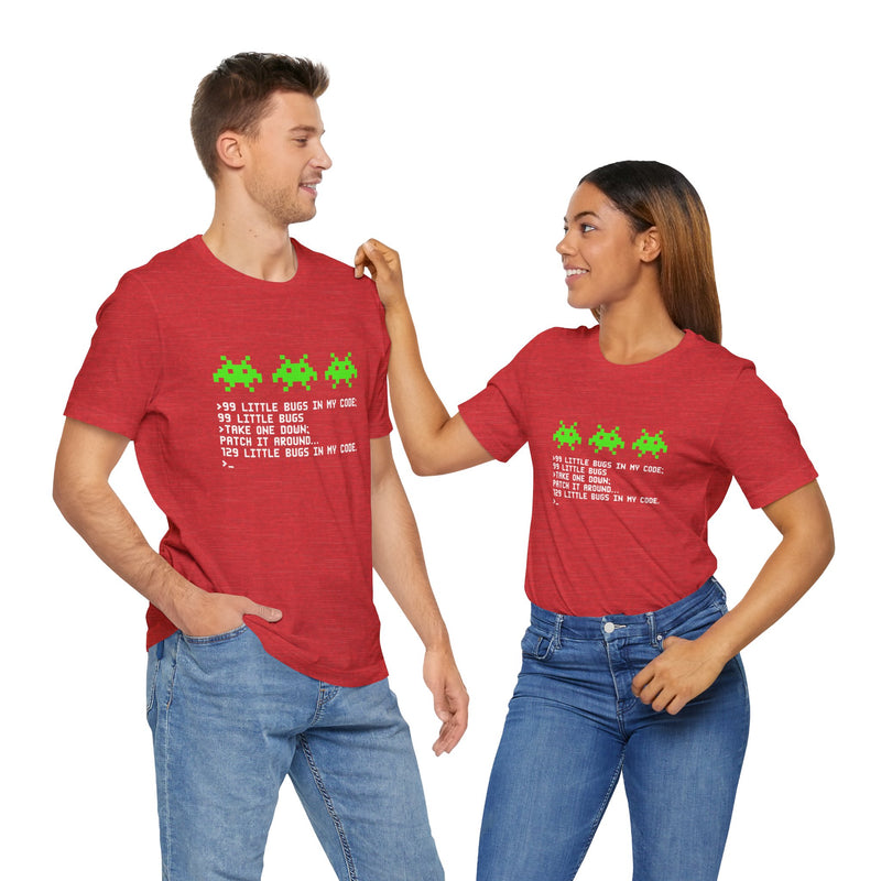99 Little Bugs In My Code - Nerd Shirt - IT Shirt - Premium Unisex Crewneck T-Shirt