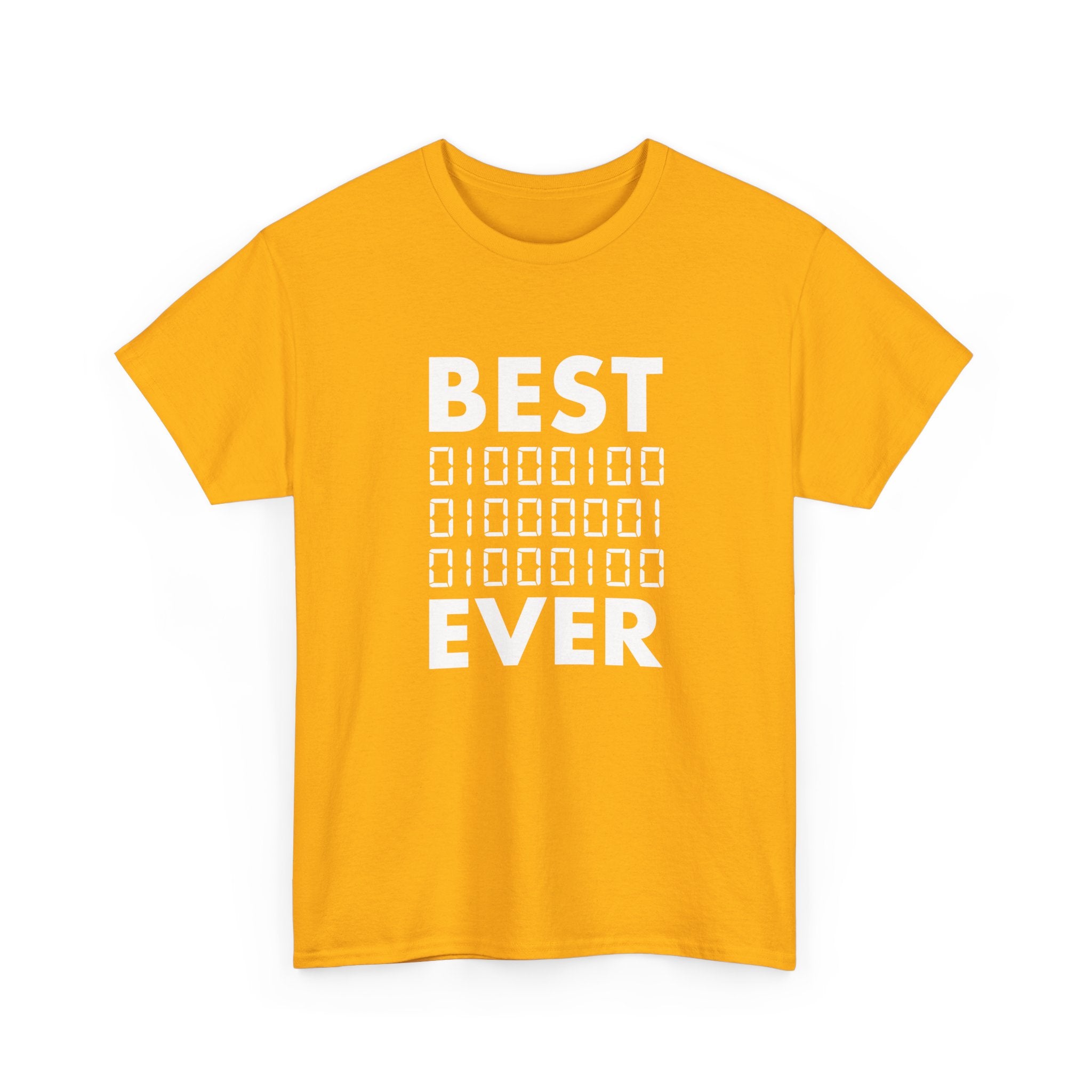 Best Dad Ever In Binary Code - Regular Unisex Crewneck T-Shirt