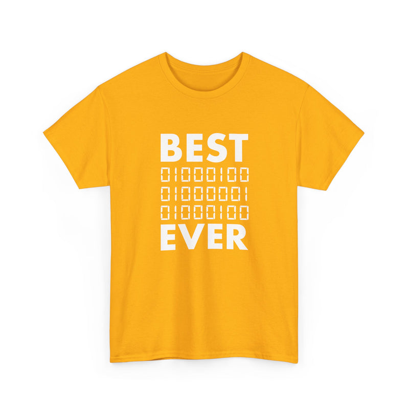 Best Dad Ever In Binary Code -  Unisex Regular Crewneck T-Shirt