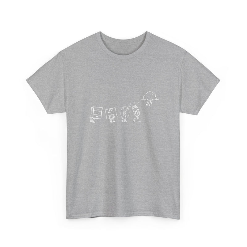 Computer Storage Evolution Cloud - It Coding - Regular Unisex Crewneck T-Shirt