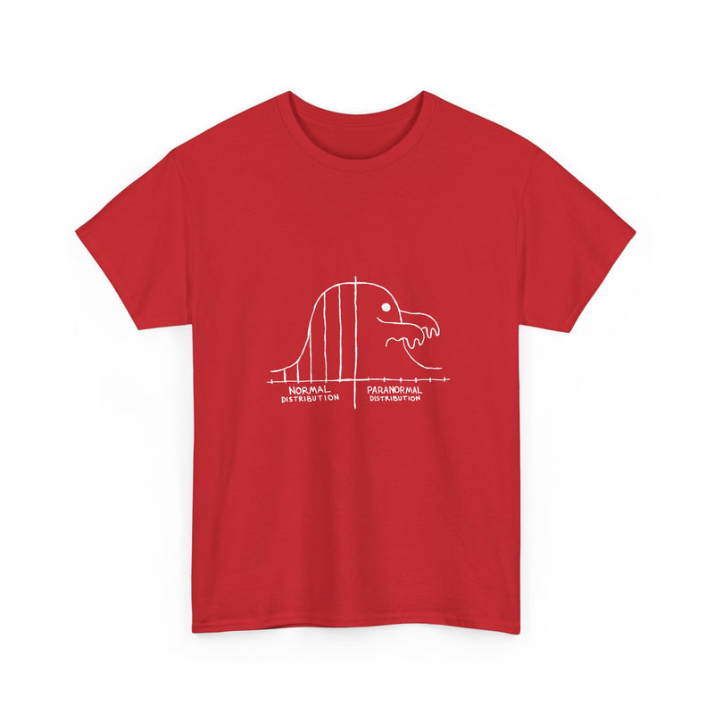 Paranormal Distribution T-Shirt, Funny Statistical Humor Tee, Geek T-Shirt, Nerd Shirt, Math Joke Top, Science Gift Shirt, Funny Geek Tee