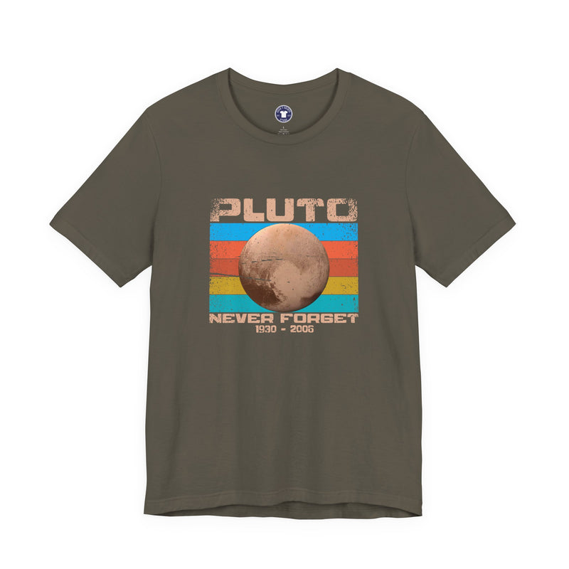 Pluto Never Forget - Geek Shirt - Funny Science Shirt - Premium Unisex Crewneck T-Shirt