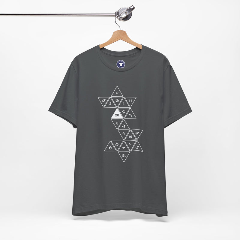 20 Sided Roll Playing Die - Premium Unisex Crewneck T-Shirt