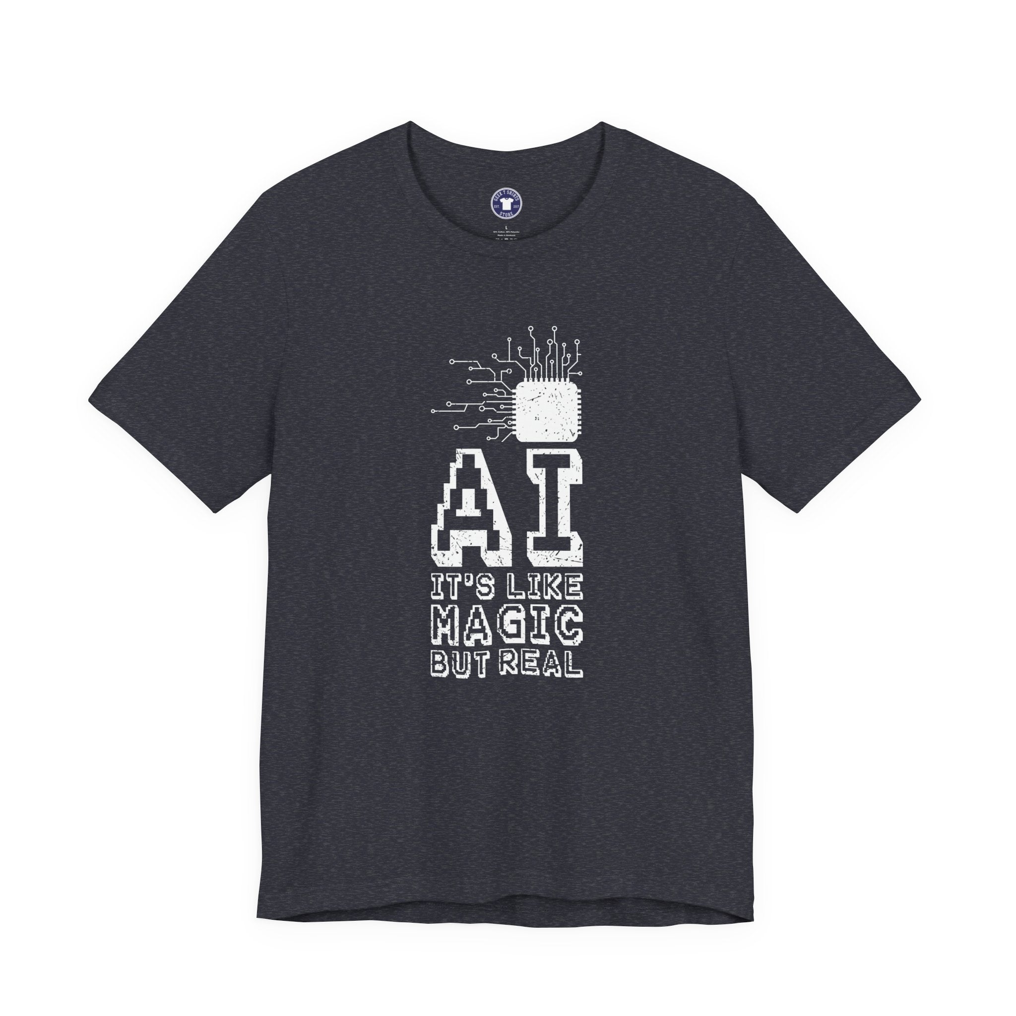 AI Like Magic But Real - Premium Unisex Crewneck T-Shirt