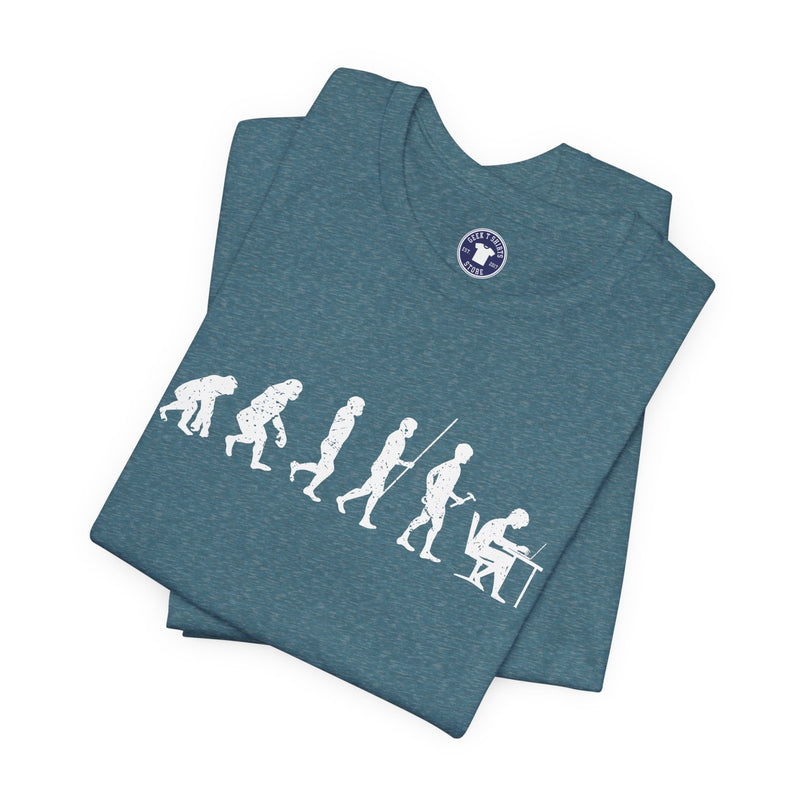 The Evolution To Coders - Premium Unisex Crewneck T-Shirt