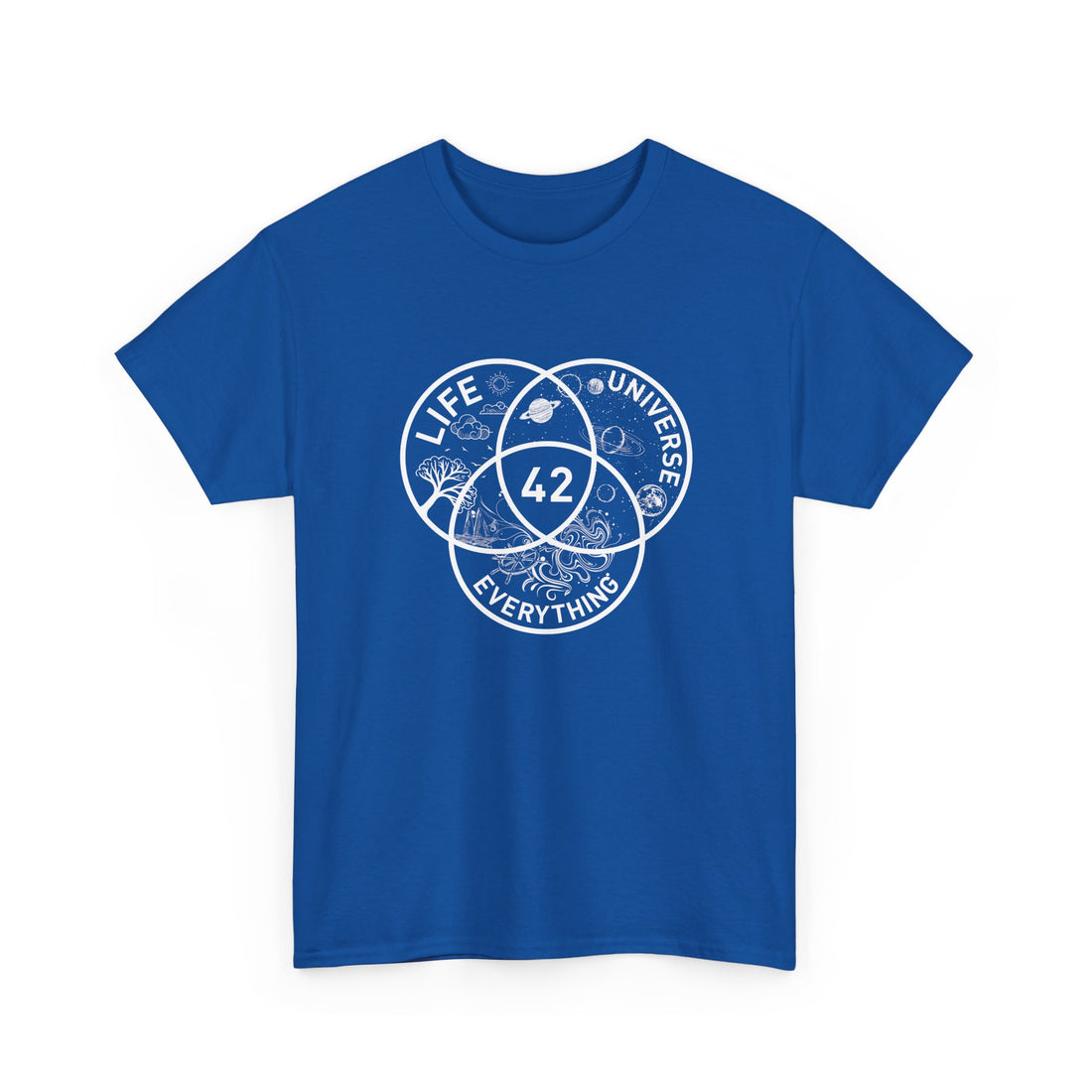 42 Answer To Life The Universe And Everything - White Version - Regular Unisex Crewneck T-Shirt