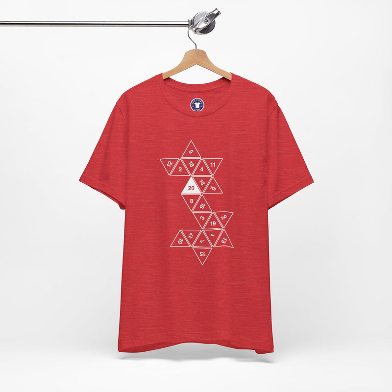 20 Sided Roll Playing Die - Premium Unisex Crewneck T-Shirt