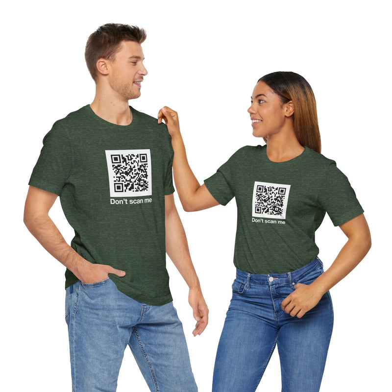 Qr Code Prank - Rick Astley - Dont Scan Me - Premium Unisex Crewneck T-Shirt