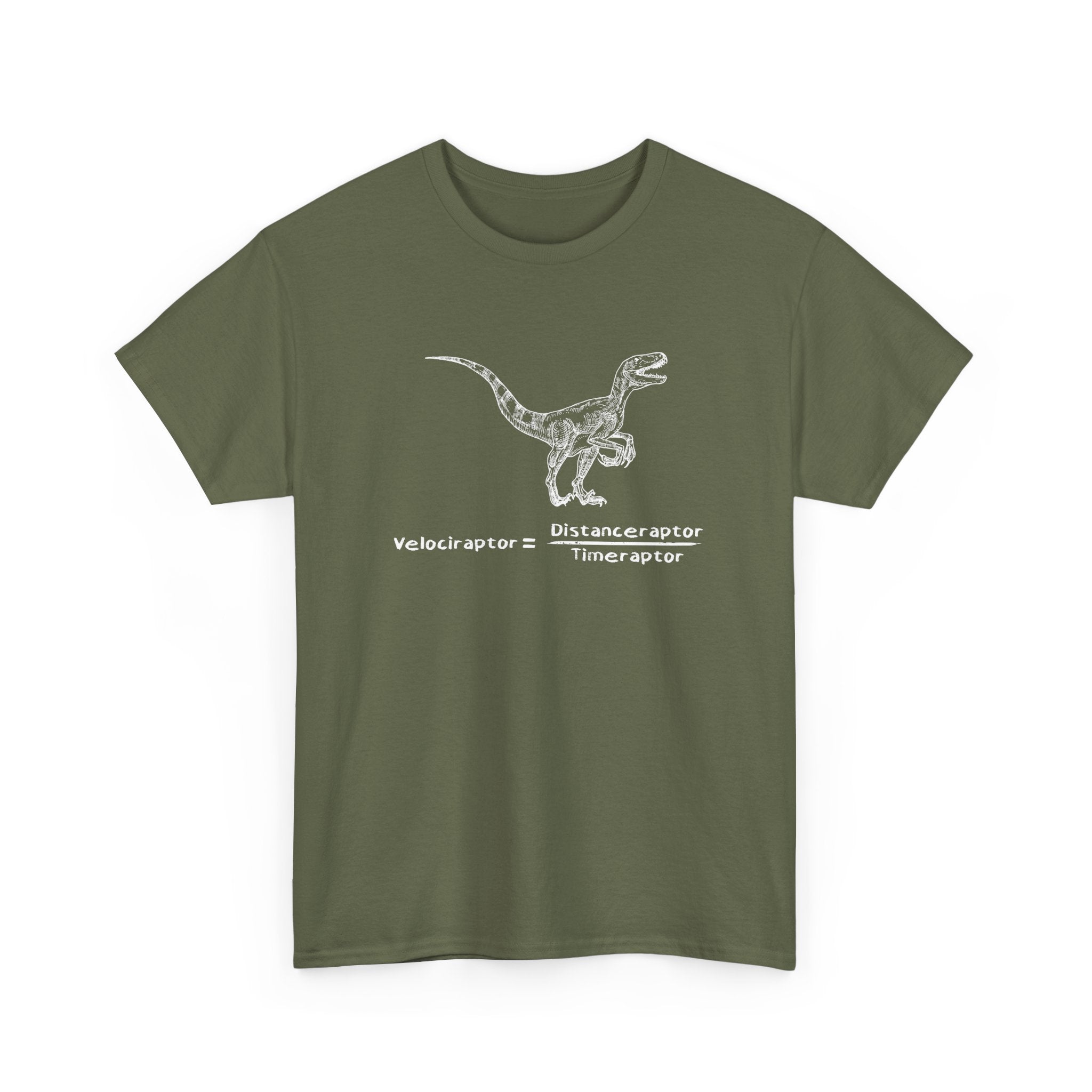 Raptor Speed Equation - Science Physics Geek - Regular Unisex Crewneck T-Shirt