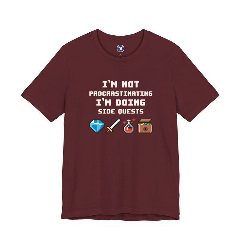 I'm Not Procrastinating I'm Doing Side Quests - Premium Unisex Crewneck T-Shirt
