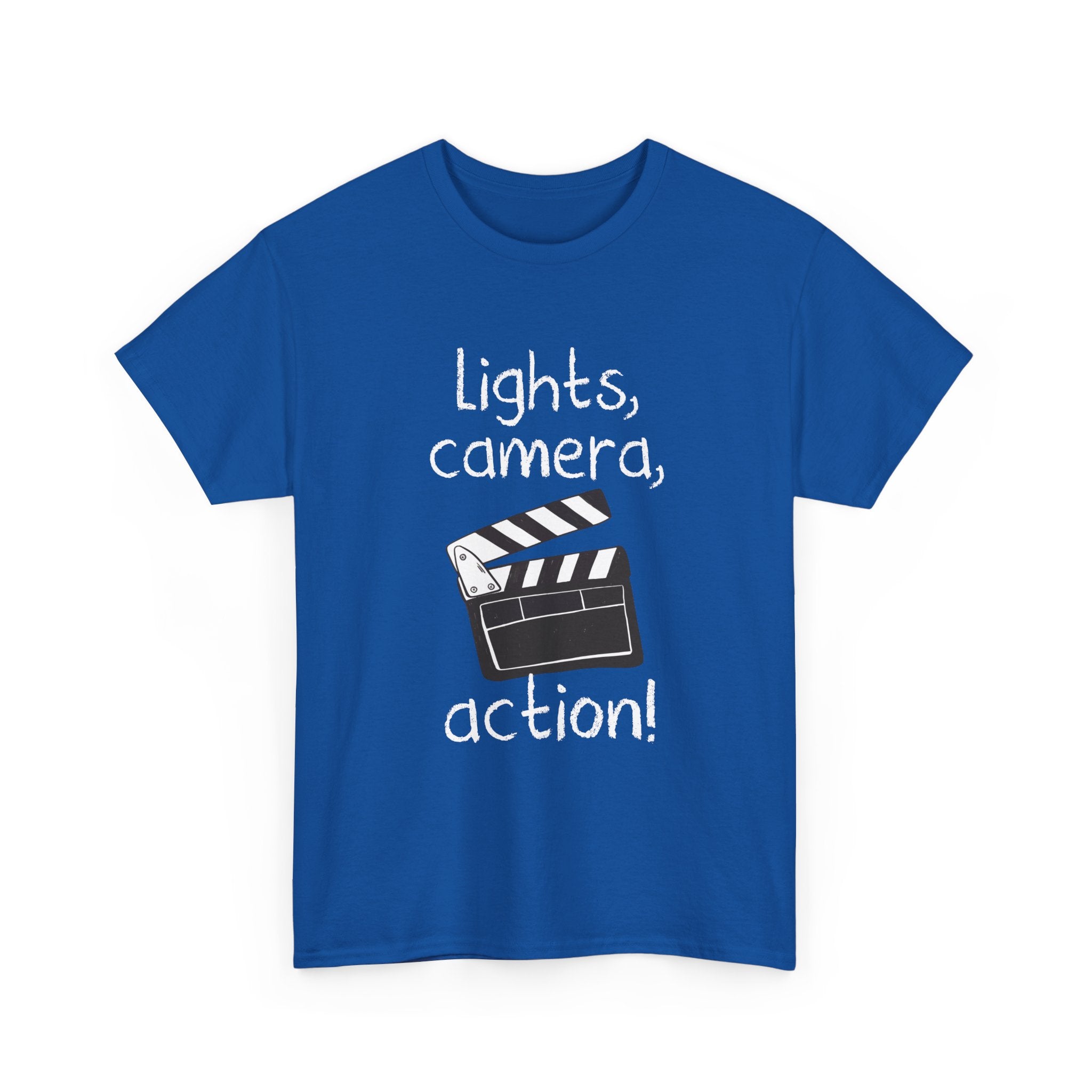 Lights Camera Action - Regular Unisex Crewneck T-Shirt