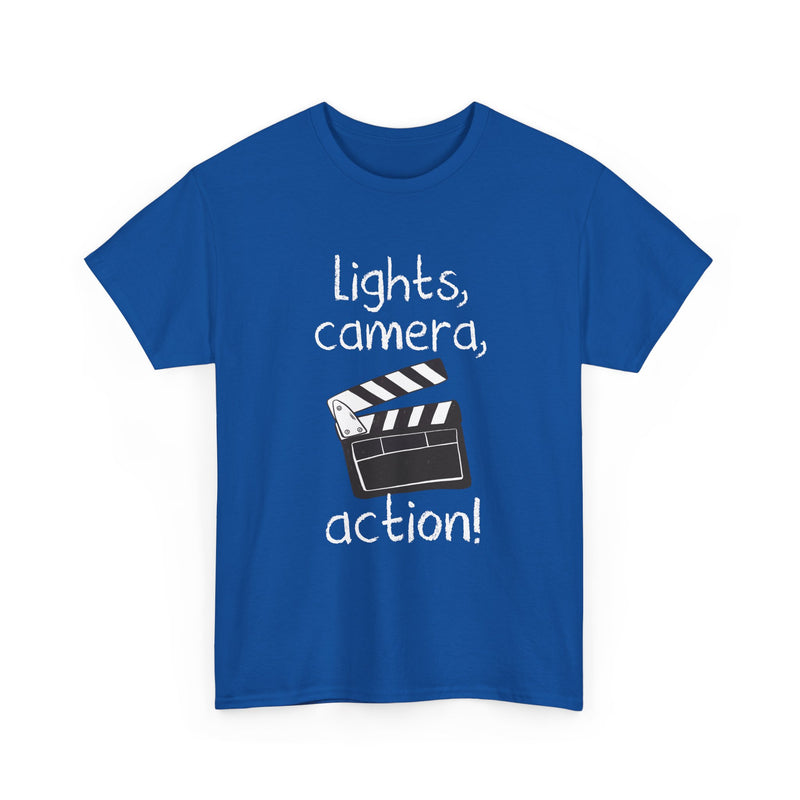 Lights Camera Action -  Unisex Regular Crewneck T-Shirt