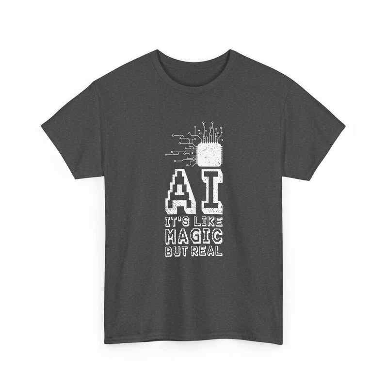 AI Like Magic But Real -  Unisex Regular Crewneck T-Shirt