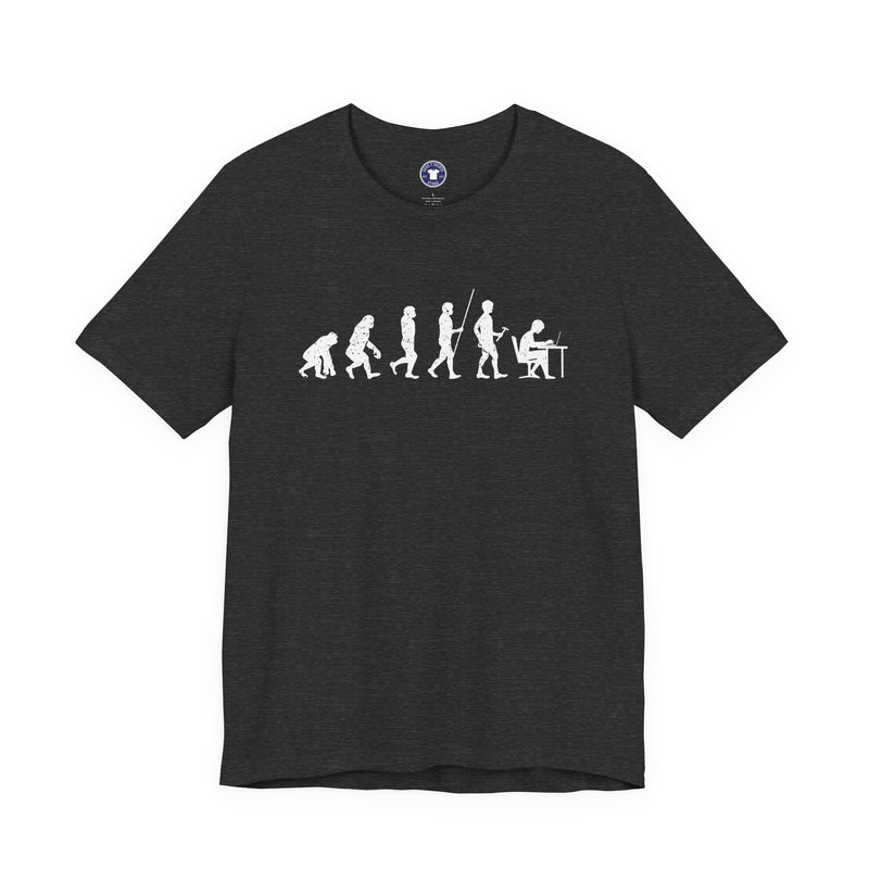 The Evolution To Coders - Premium Unisex Crewneck T-Shirt