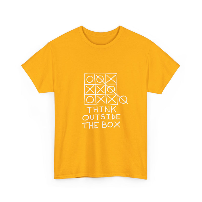 Think Outside the Box T-Shirt, Tic Tac Toe Game Tee, Funny Geek T-Shirt, Nerd Shirt, Puzzle Lover Gift, Casual Humor Top, Strategy Shirt