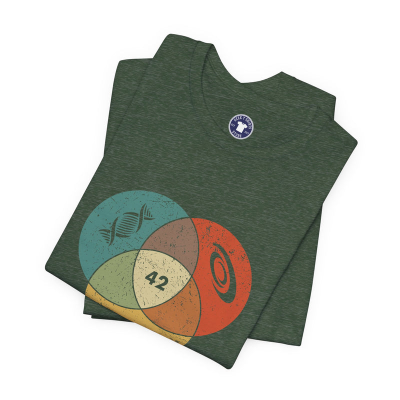 42 Answer To Life The Universe And Everything - Color Version - Premium Unisex Crewneck T-Shirt