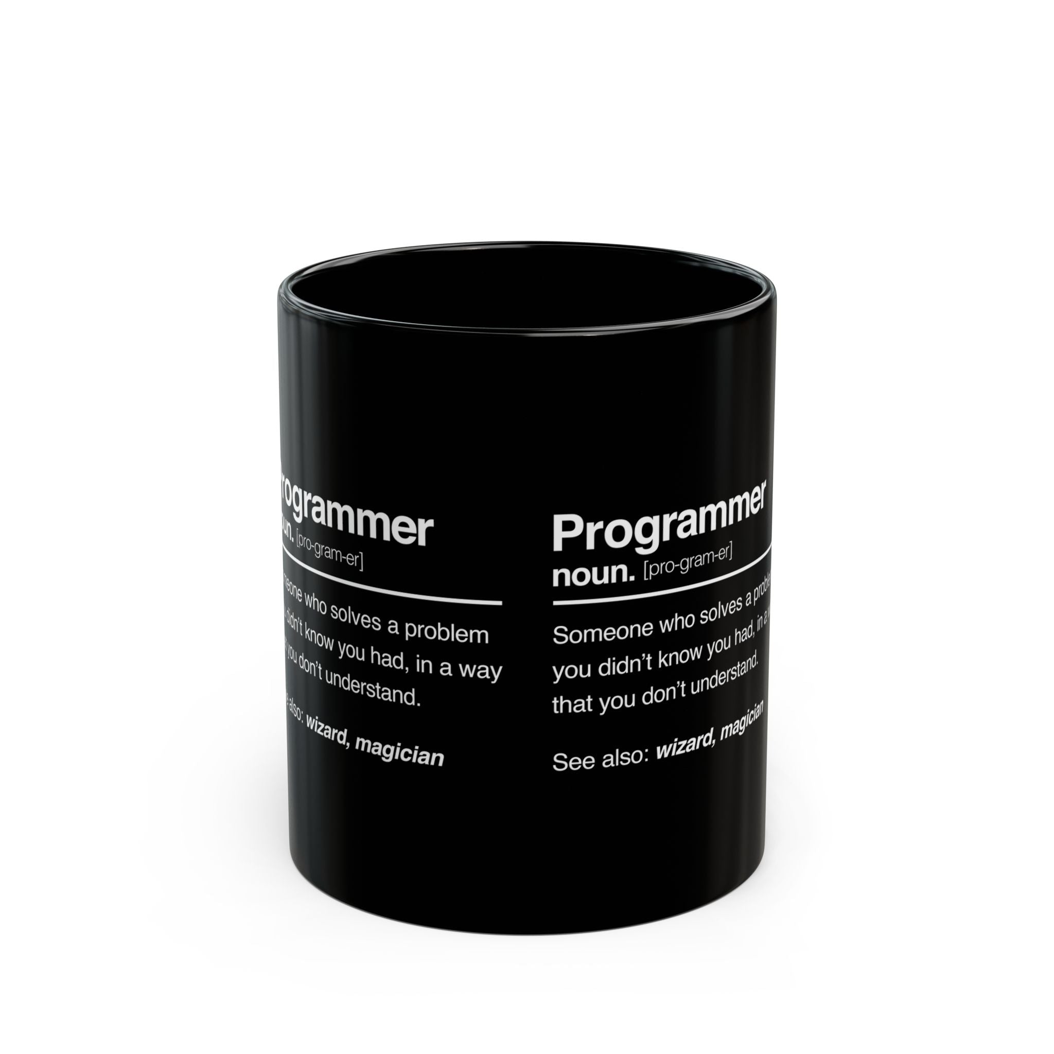 Programmer Noun - Black Glossy Mug