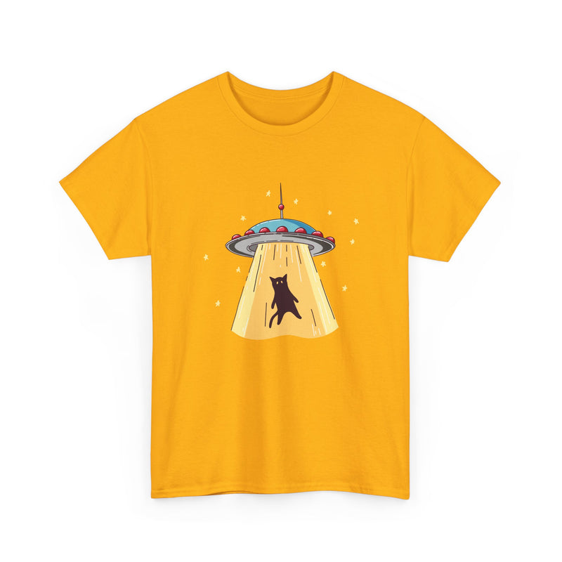 Cat Ufo Abduction - Ufo Shirt - Regular Unisex Crewneck T-Shirt