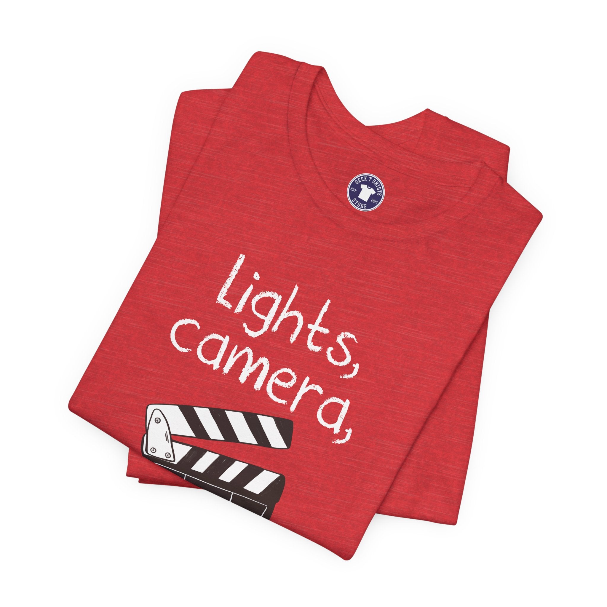 Lights Camera Action - Premium Unisex Crewneck T-Shirt