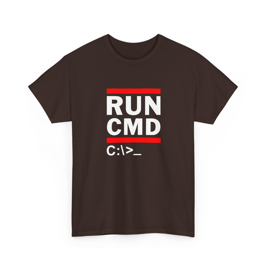 Run Cmd C - It Shirt - Funny Coder Shirt - Ms-Dos - Regular Unisex Crewneck T-Shirt