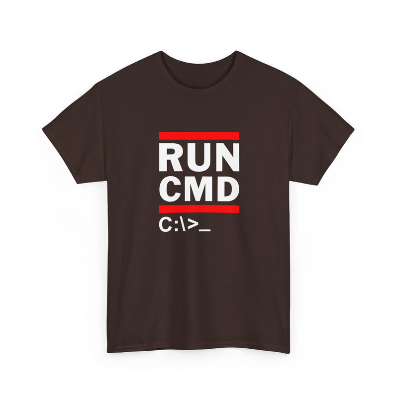 Run Cmd C - It Shirt - Funny Coder Shirt - Ms-Dos - Regular Unisex Crewneck T-Shirt