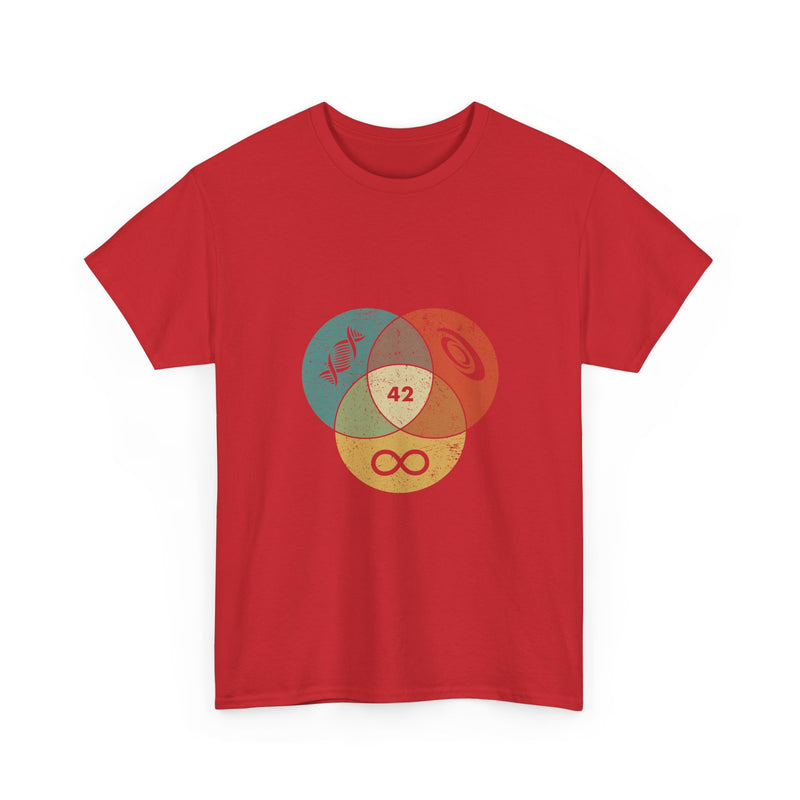 42 T-Shirt Hitchhikers Guide to the Galaxy Shirt Science Infinity DNA Galaxy Tee Geek Humor Gift Sci-fi Nerd Present Top