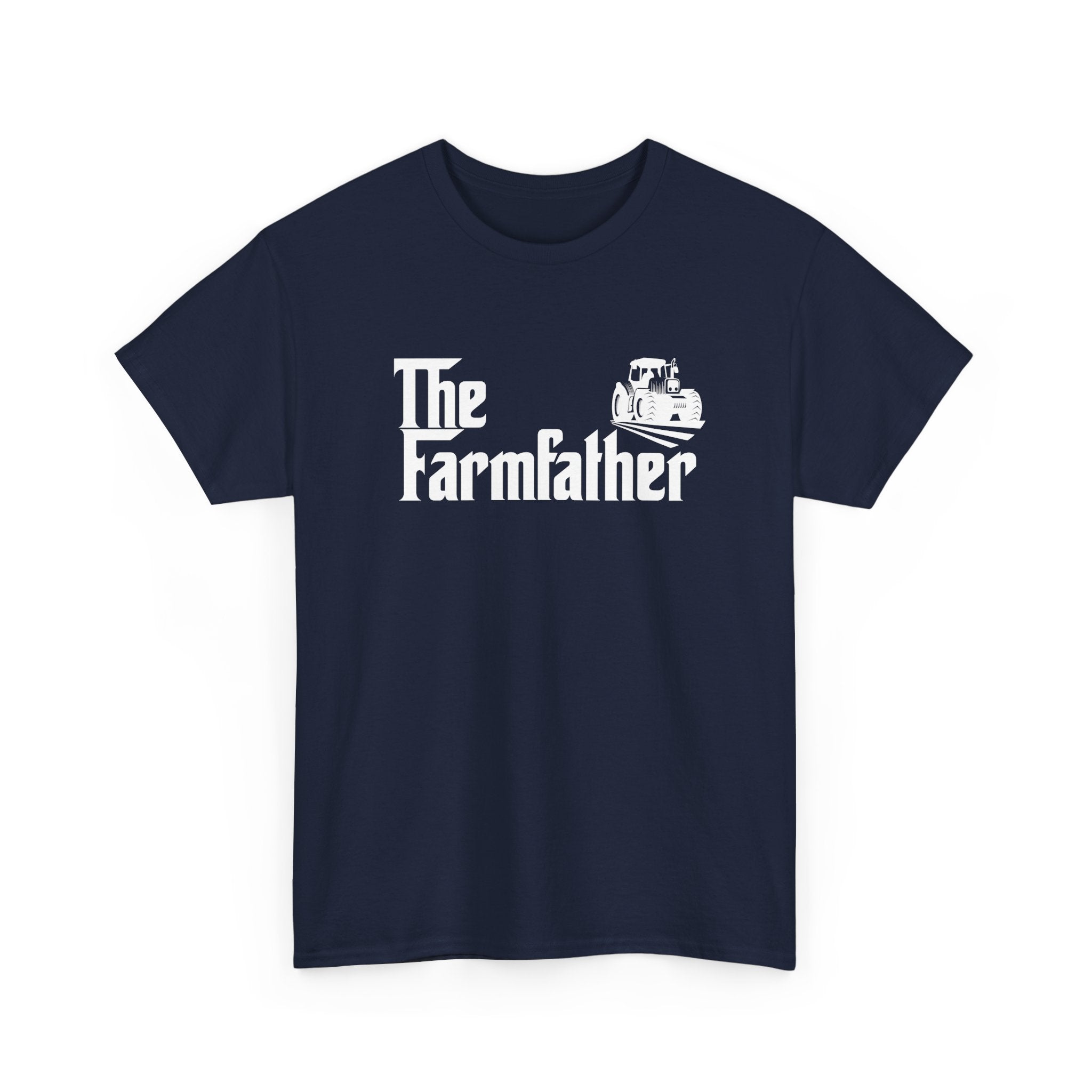 Funny Farmer Shirt The Farmfather Tractor Dad Gift - Unisex Regular Crewneck T-Shirt