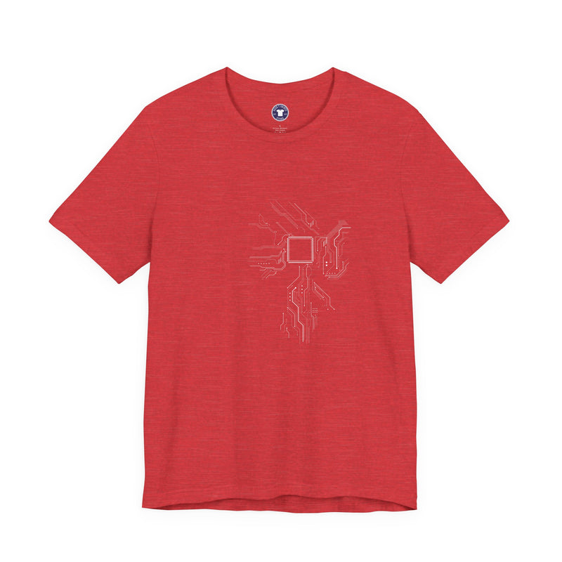 Cpu Heart Chipset Board - Geek Coding T-Shirt - Premium Unisex Crewneck T-Shirt