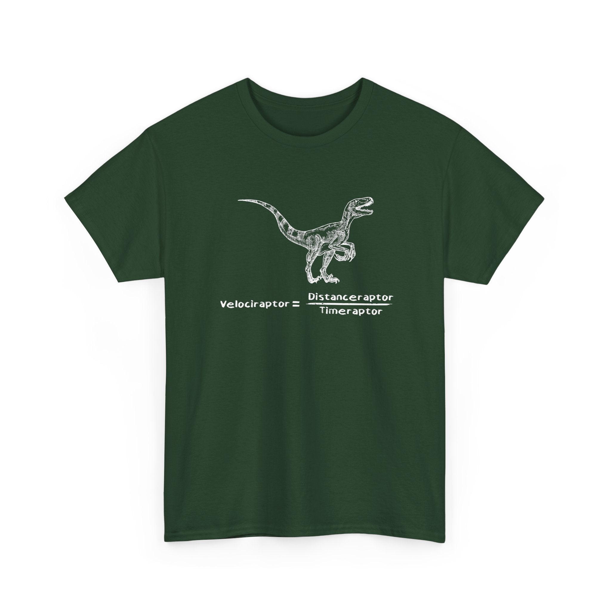 Raptor Speed Equation - Science Physics Geek - Regular Unisex Crewneck T-Shirt
