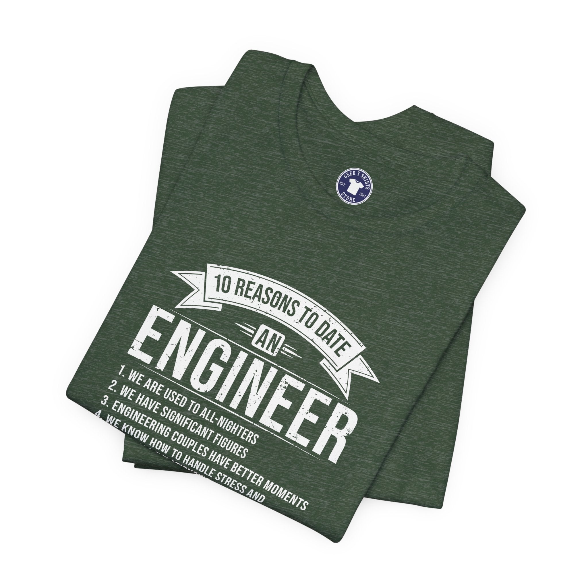 10 Reasons To Date An Engineer Funny Engineering - Premium Unisex Crewneck T-Shirt