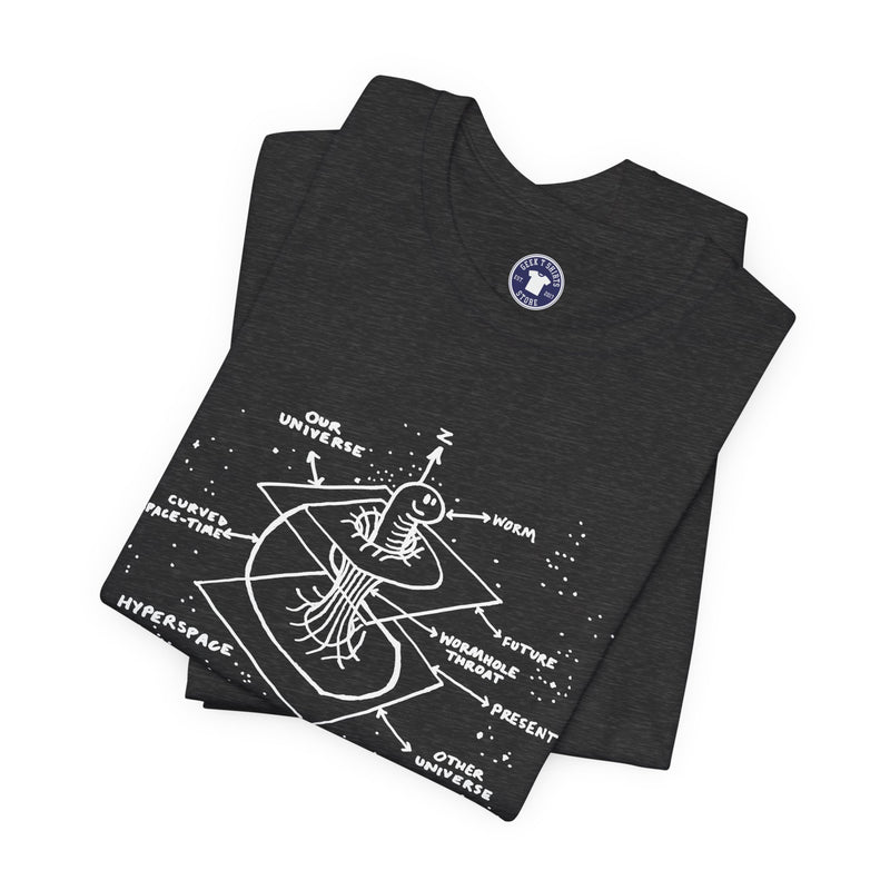 Time Warp Physics Wormhole - Premium Unisex Crewneck T-Shirt