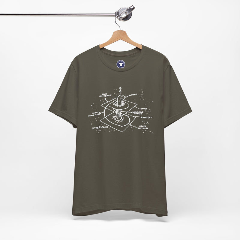Time Warp Physics Wormhole - Premium Unisex Crewneck T-Shirt