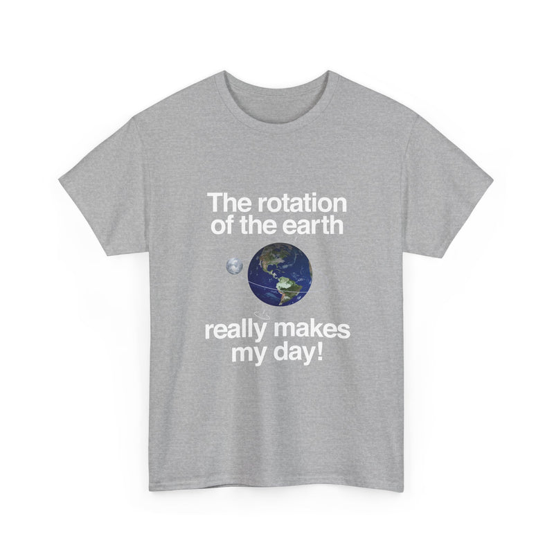 Earth Rotation T-Shirt, Science Geek Tee, Nerd Shirt, Astronomy Gift, Planet Earth Shirt, Space Humor, Science Lover Apparel, Celestial Art