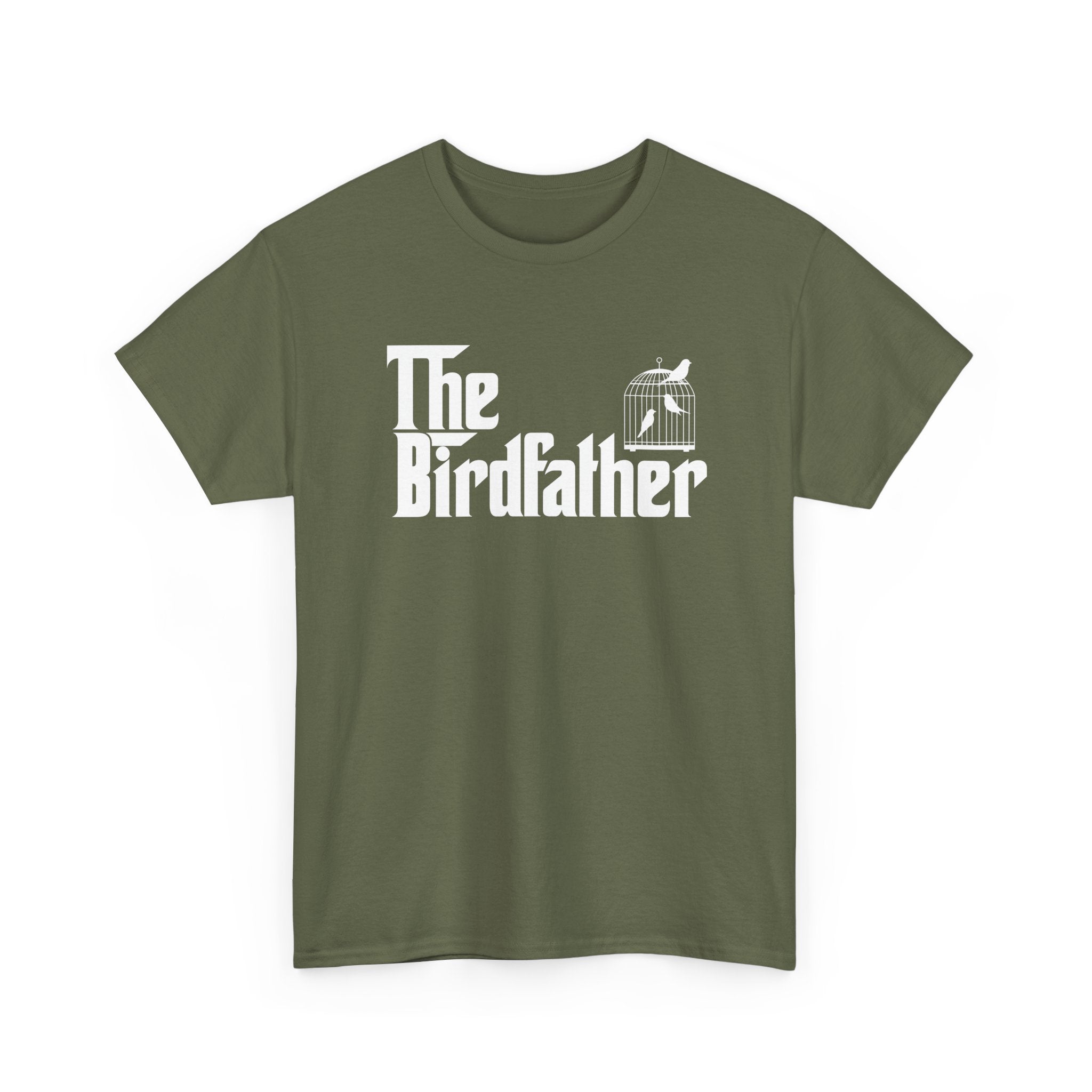 Funny Bird Owner Shirt The Birdfather Bird Dad Gift - Unisex Regular Crewneck T-Shirt