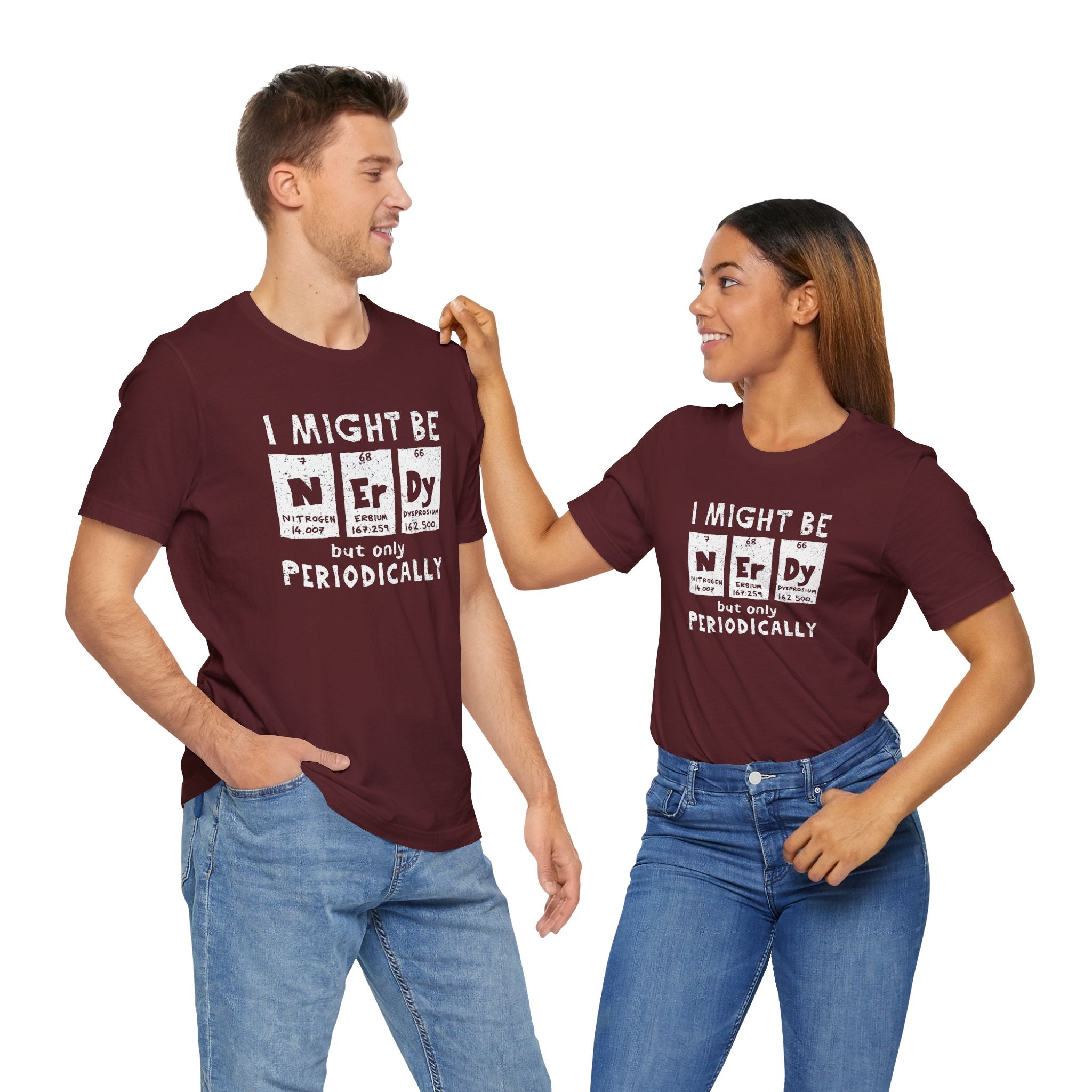 I Might Be Nerdy Periodically - Premium Unisex Crewneck T-Shirt