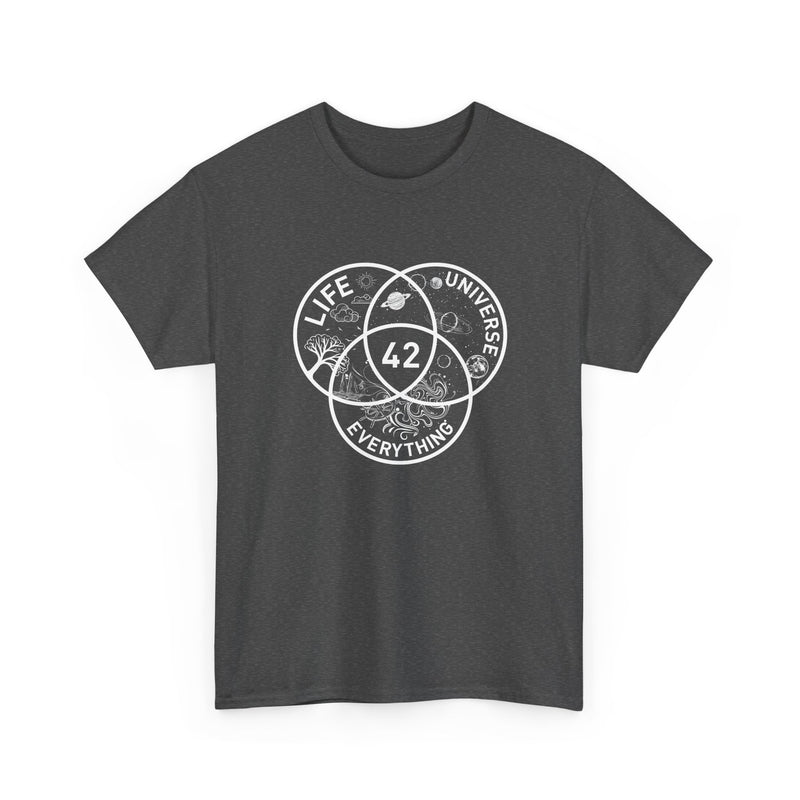 42 Answer To Life The Universe And Everything - White Version - Regular Unisex Crewneck T-Shirt