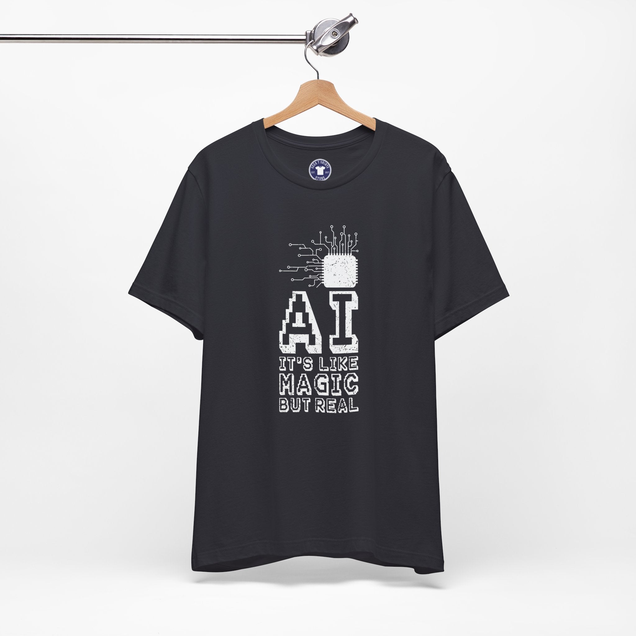 AI Like Magic But Real - Premium Unisex Crewneck T-Shirt
