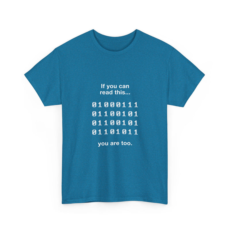 Geek T-Shirt, Nerd Shirt, Binary Code Tee, Programmer Gift, Coding Humor Shirt, Tech Enthusiast Apparel, Funny Computer Tee