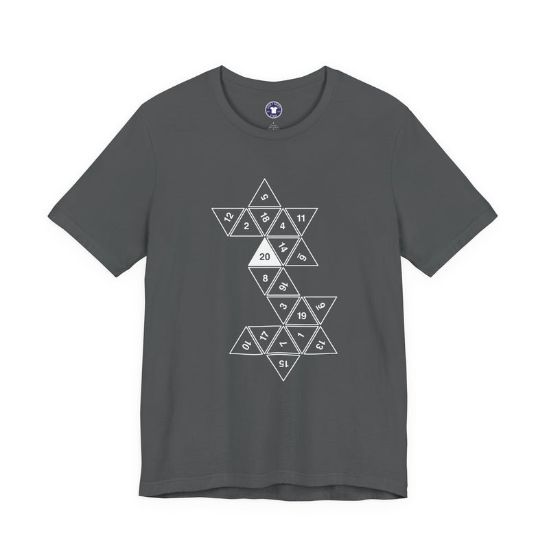 20 Sided Roll Playing Die - Premium Unisex Crewneck T-Shirt