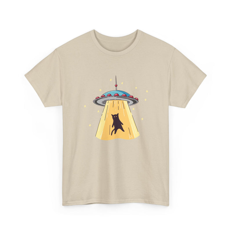 Cat Ufo Abduction - Ufo Shirt - Regular Unisex Crewneck T-Shirt