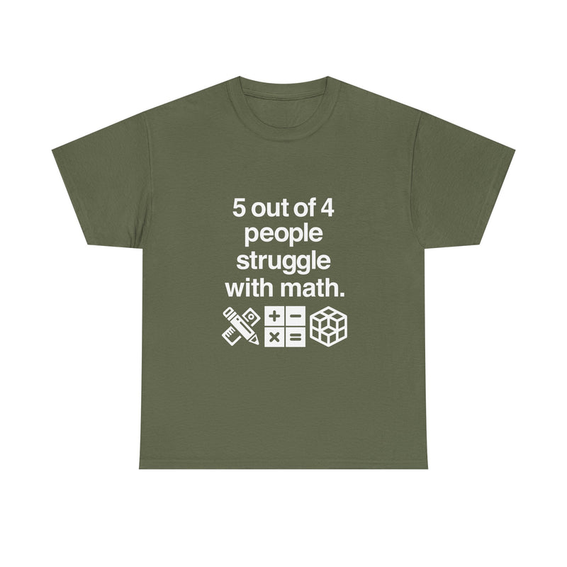 Funny Math Humor T-Shirt, Geek T-Shirt, Nerd Shirt, Math Joke Tee, STEM Gift, Geeky Apparel, Math Struggle Laugh, Puzzle Lover Shirt