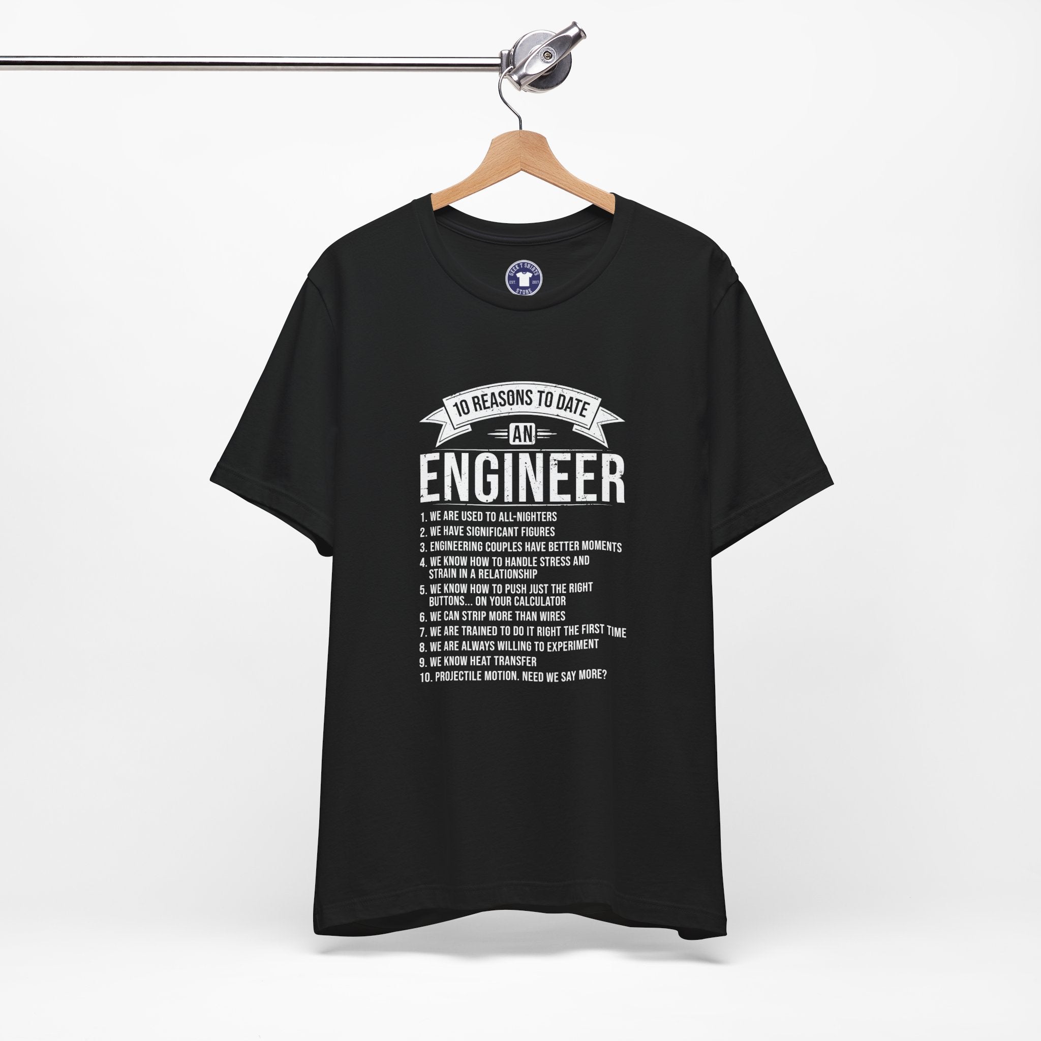 10 Reasons To Date An Engineer Funny Engineering - Premium Unisex Crewneck T-Shirt
